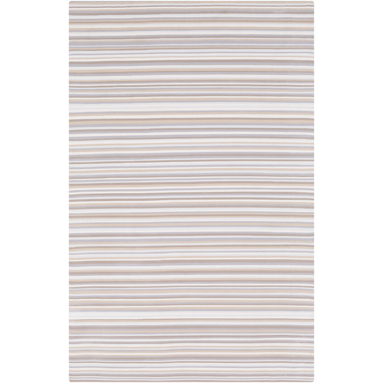Tapis gris moyen tissé à plat Arianah