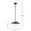Luminaire suspendu 1 lumière l 12 po Lucai-560855858