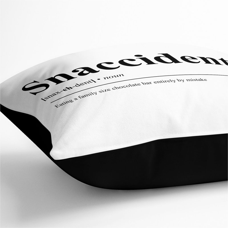 Square Cushion, 55cm H x 55cm W x 20cm D, Black