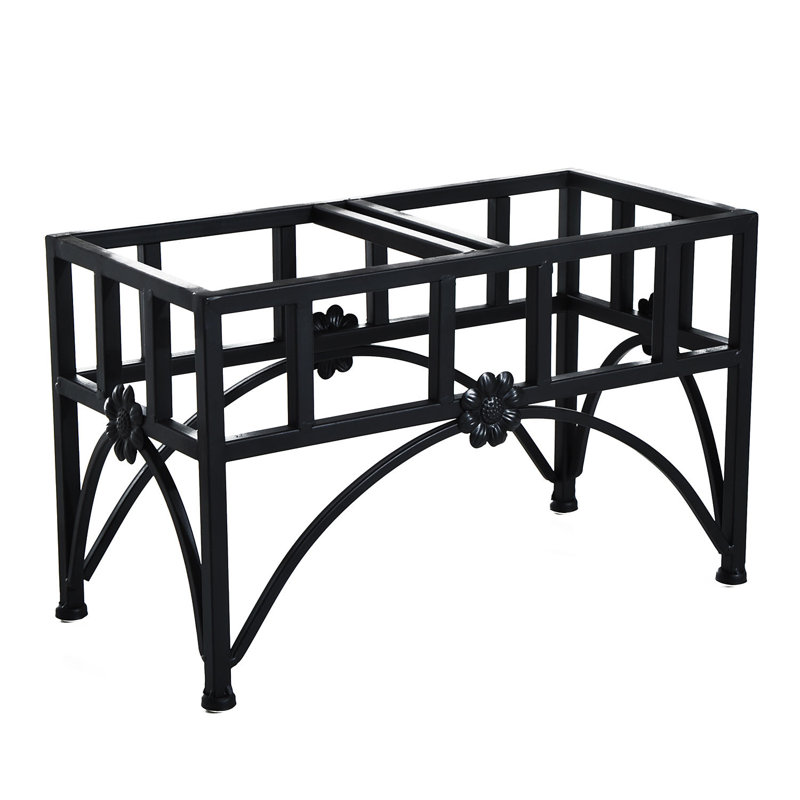 Elevated Double Stainless Steel Pet Feeding Station with Iron Frame