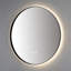 Miroir 30 po avec cadre en métal noir mat rétro-éclairé et cadre anti-buée-115192197-115192200-115192199