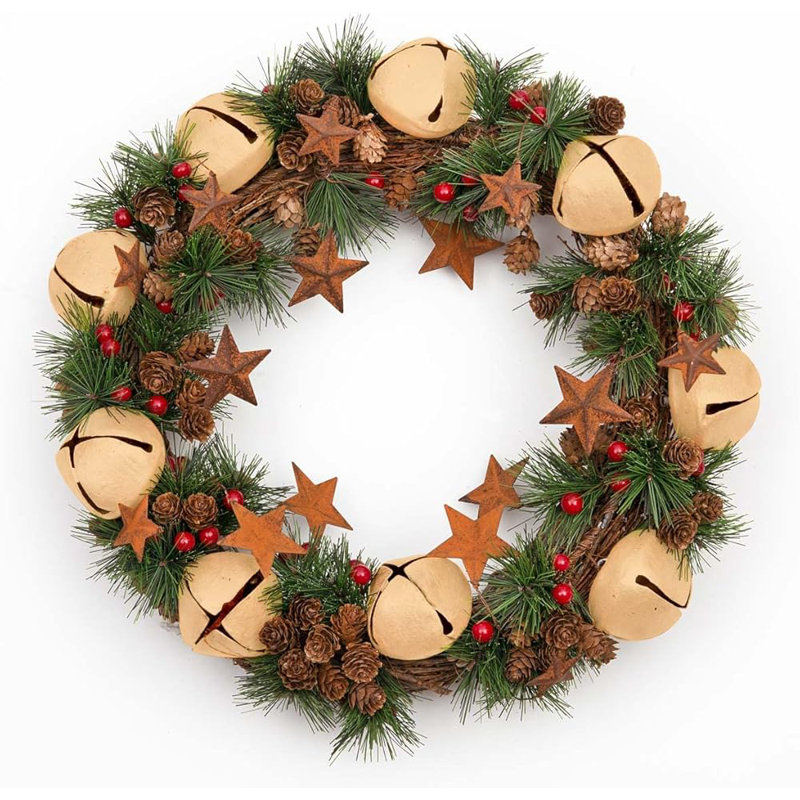 Faux PVC 15.74cm Christmas Wreath, Cream