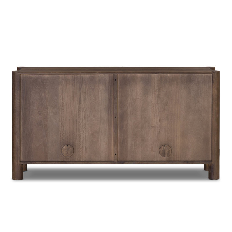 Ezri 67 in. W Solid Wood Sideboard, Cocoa Oak