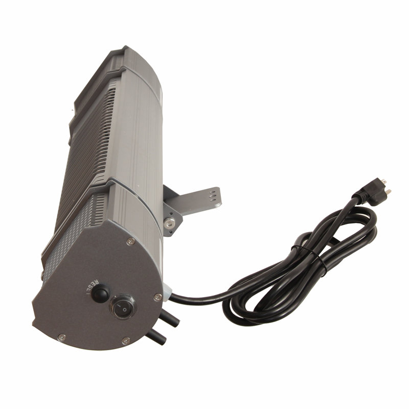 Gunmetal Gray Aluminum Electric Wall Mount Patio Heater
