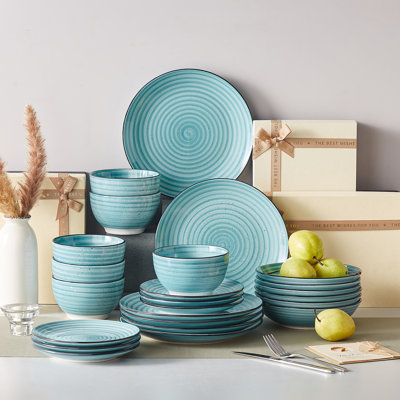 Piece Stoneware Dinnerware Set - Service for 12