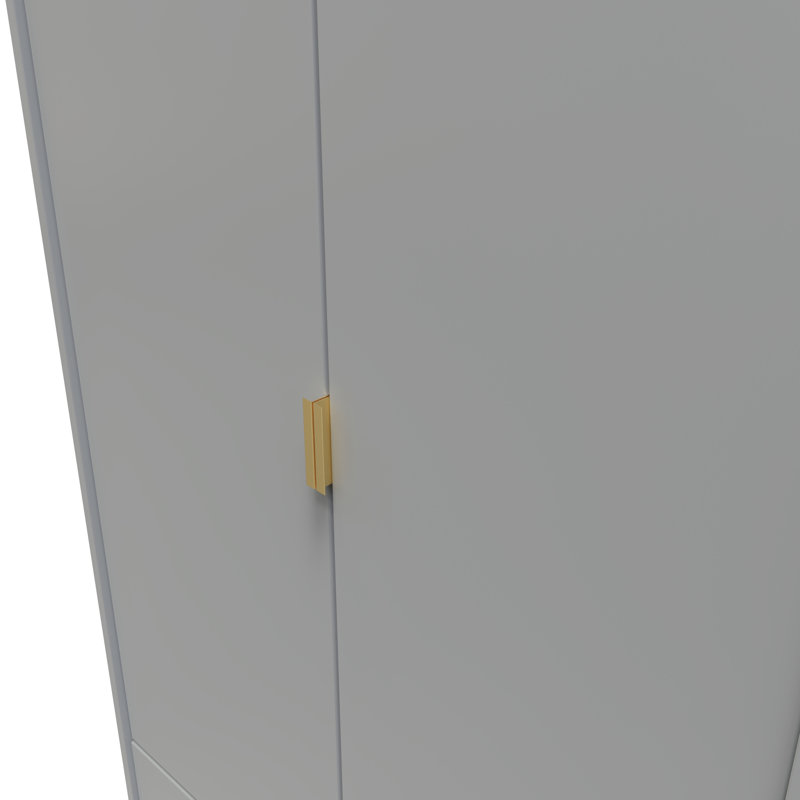 Bibek Manufactured Wood Wardrobe, Dusk Grey