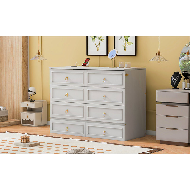 Lit double avec espaces de rangement blancs et abondants - peu encombrant, Lit double, Blanc