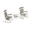 Ensemble de 3 chaises berçantes d'extérieur