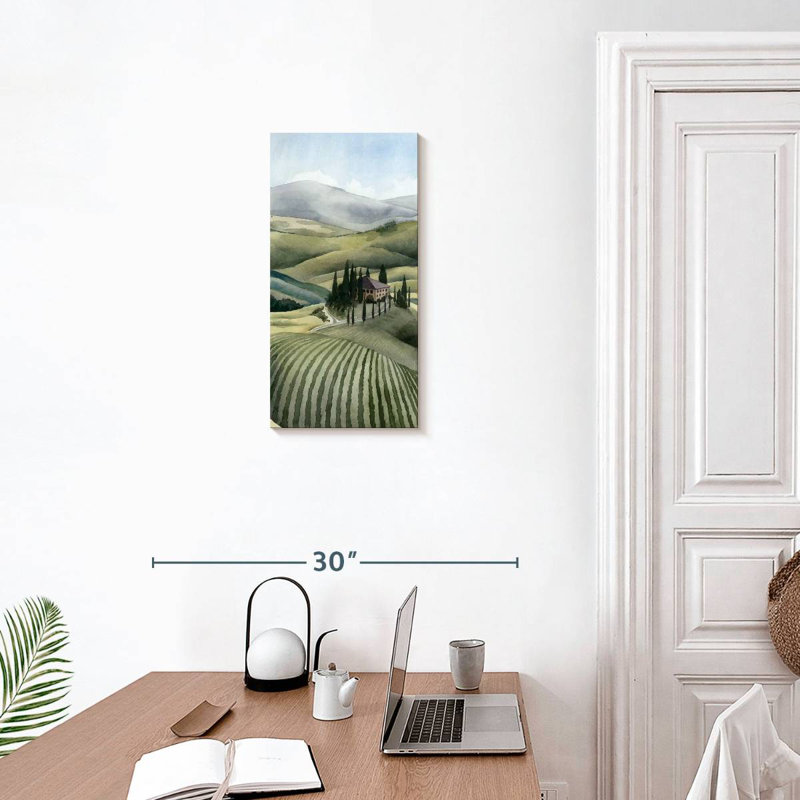 Aquarelle Toscane III, H 24 po x l 12 po