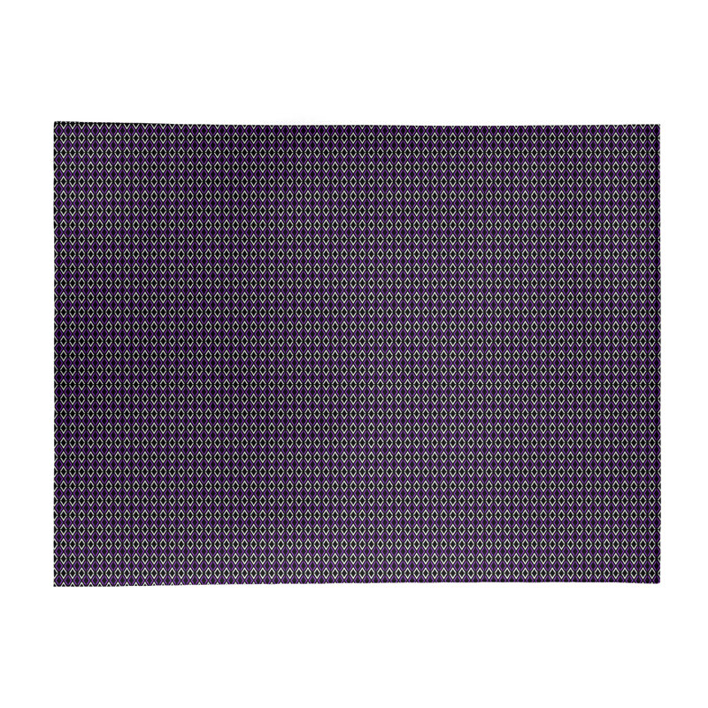 Tapis de losanges à flèches noires classic, Rectangle 5 pi x 7 pi