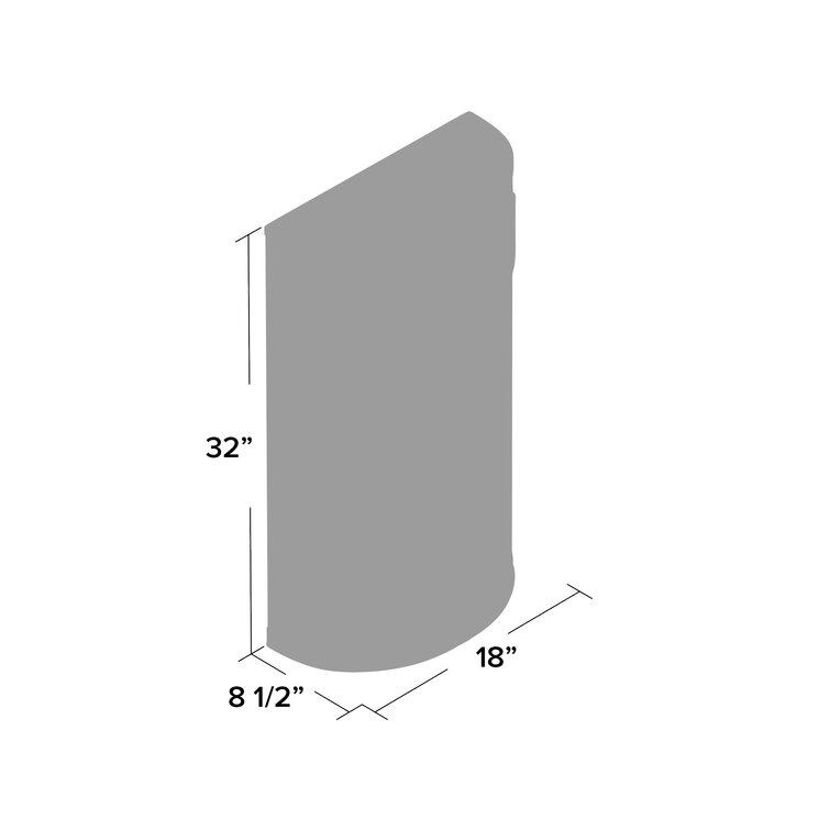 Witt 9 Gallon Stainless Steel Half Round Receptacle