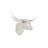 Longhorn Bull Sculpture Wall Décor
