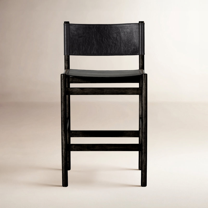 Kena Stool-Sonoma Black-Counter, Bar Stool (30.5" Seat Height), Black, Black