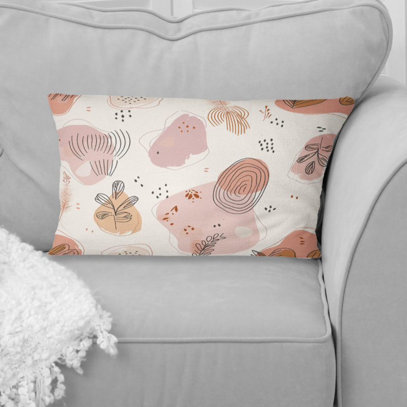 Coussin rose Boho Circles III - Boho