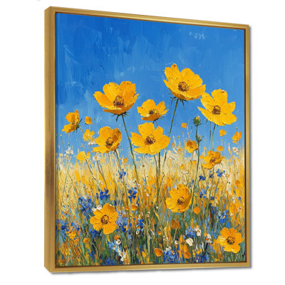 Yellow Daylight Joy Wildflowers IV - Wildflowers Wall Art