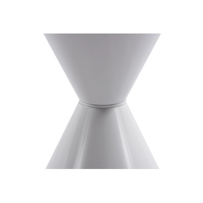 Mood Glass Top Pedestal End Table