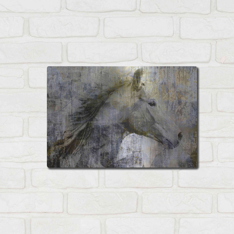 «Vintage Horse» par Valentyn Artemenko - reproduction de dessin non encadrée, H 12 po x l 16 po x P 0,13 po