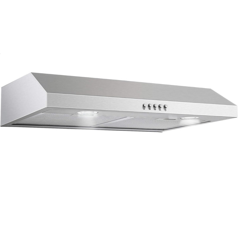 30 Inch Under Cabinet Stainless Steel Brushed,480 Cfm Max,Ductless,Alterable To Ducted Ventilation