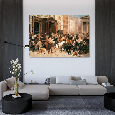 Alcott Hill® Beard, William Holbrook Gallery Wrapped Canvas Art Titled: Bulls and Bears in the Market