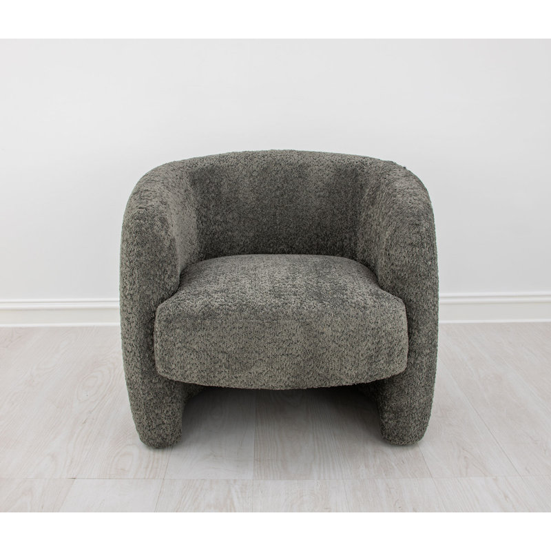 Mia Barrel Chair, Soft Eclipse Gray