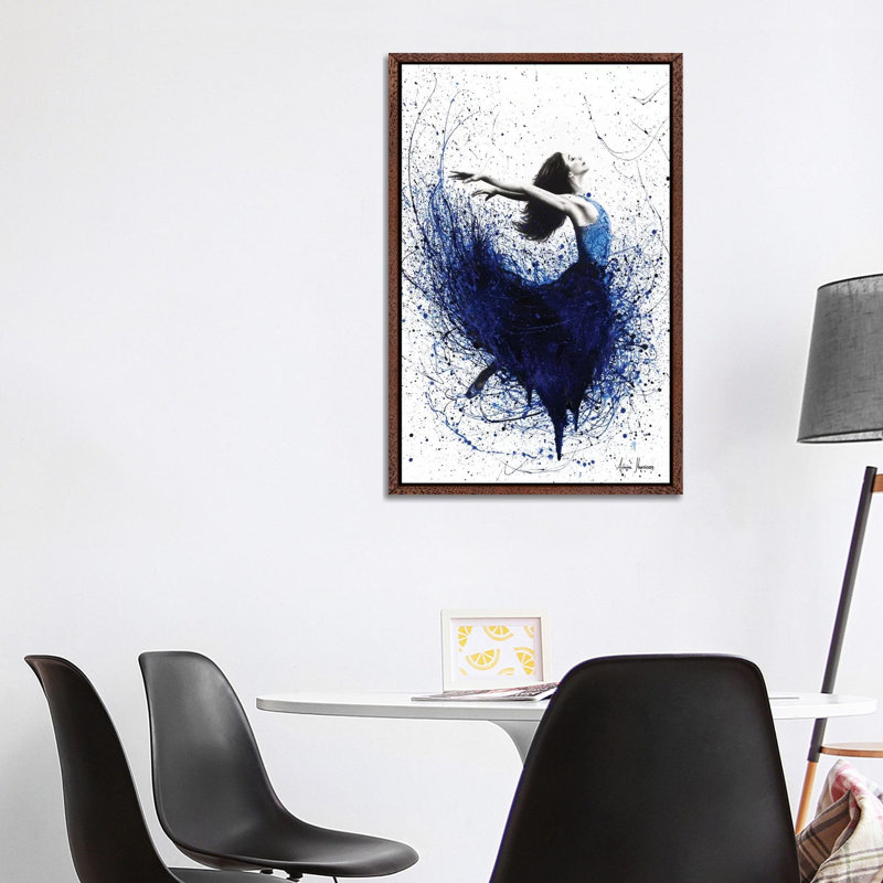 Deep Sea Dancer by Ashvin Harrison - Print on Canvas, 101.6 cm H x 66.04 cm W, Classic Brown Wood Framed