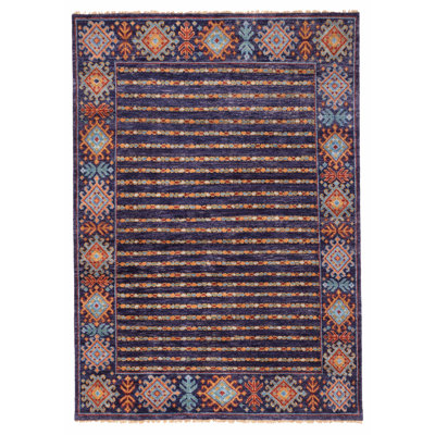 Peshawar Ziegler Navy Rug 5'9" x 8'1"