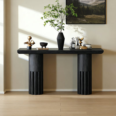 Nordic style minimalist solid wood console table