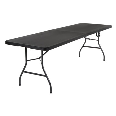 COSCO 8 ft. Fold-in-Half Banquet Table with Handle