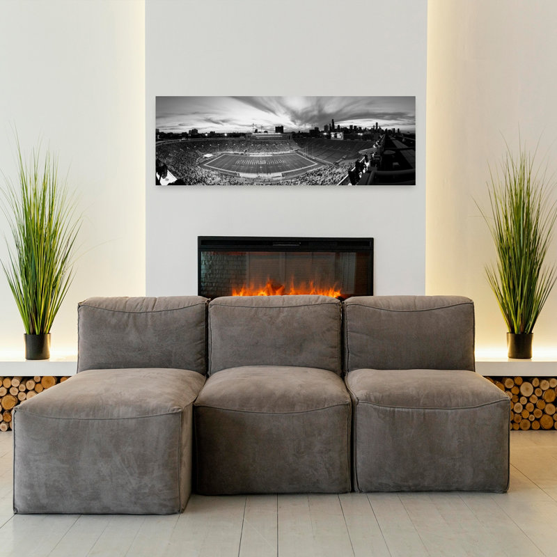 Soldier Field Football Chicago Illinois USA by Mark Segal - Wrapped Canvas Panoramic Print, 40.64 cm H x 121.92 cm W
