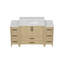 Single Sink Bathroom Vanity Cabinet,Freestangding Storage Vanity Cabinet with White Countertop-1184303969