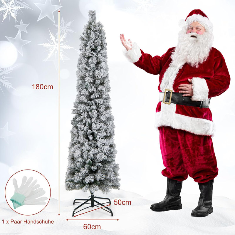 Lighted Artificial Pine Christmas Tree