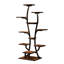 (Forme de vase) Support à plante d'intérieur avec lumières de croissance, tablette de plante d'intérieur, support de plante à fleurs en métal, support à plante en forme de vase pour la maison, patio, support à plante, support à plante d'intérieur (retour à l'école)