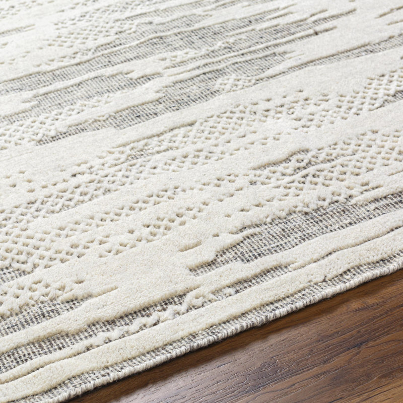 Tunus Wool Abstract Area Rug, Rectangle 8' x 10'