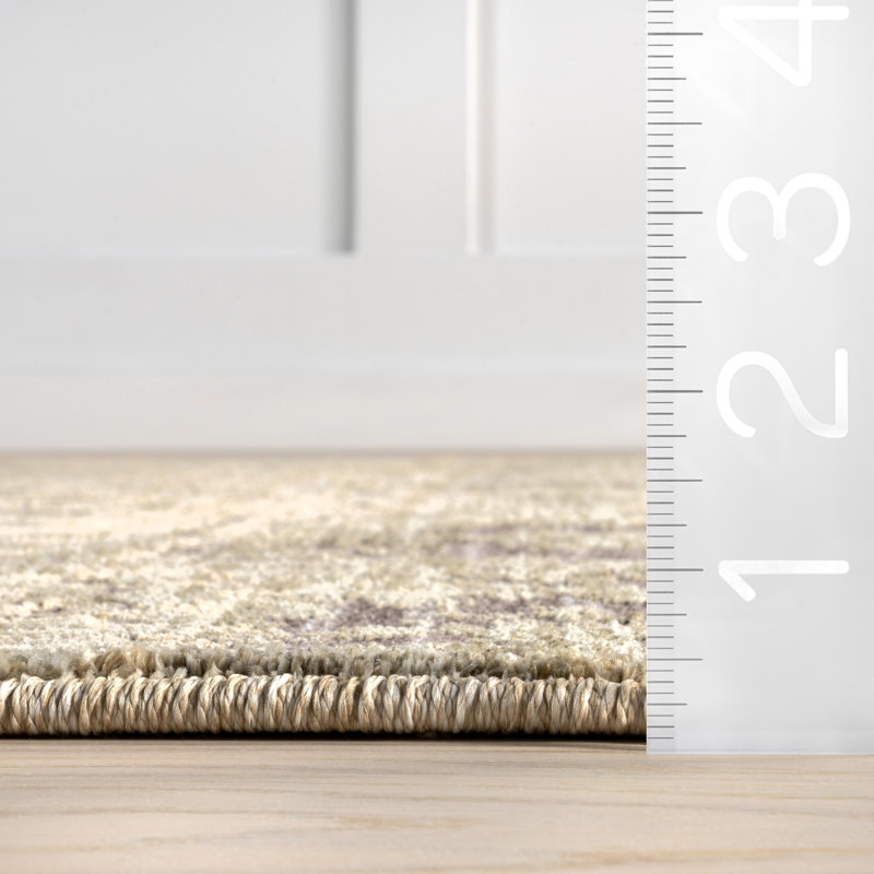 Tapis abstrait contemporain Eulalie, Rectangle de 10 pi x 14 pi