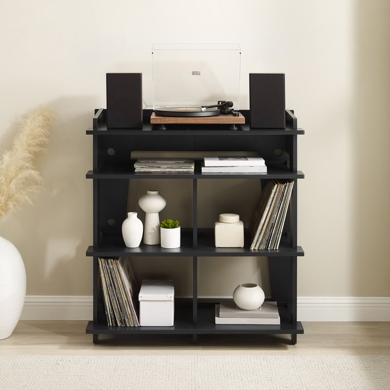 Soho 41.5'' H Media Shelves, Black