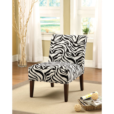 30" X 22" X 33" Fabric And Espresso Accent Chair