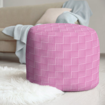 repose-pieds à rayures classic basketweave