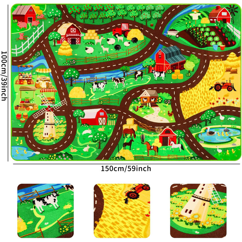 Chemin de ranch, Rectangle 4 pi 11 po x 6 pi 7 po