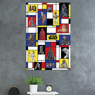 « star guerres »-impression sur papier grille