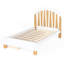 Lit plateforme simple avec tiroir de rangement, cadre de lit simple en bois avec tête de lit ronde, aucun sommier nécessaire-133665290-133665291