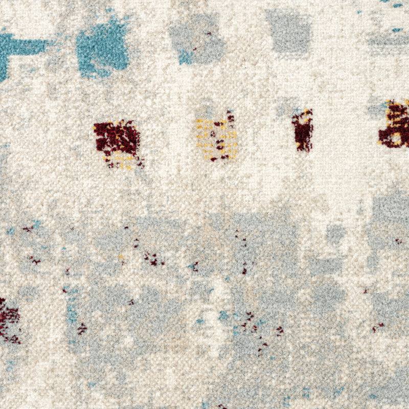 Tapis ivoire Pedaias Patchwork, Rectangle 6 pi 6 po x 9 pi 2 po