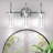 Carrocci 3 - Light Dimmable Crystal Vanity Light with Glass Shade