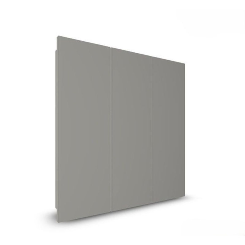 Deandre Tri-View Medicine Cabinet, 30" x 30", Flat Polished Edge