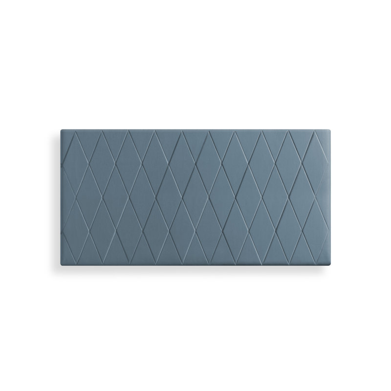 Raffles Upholstered Headboard, Dark Blue, Kingsize (5')
