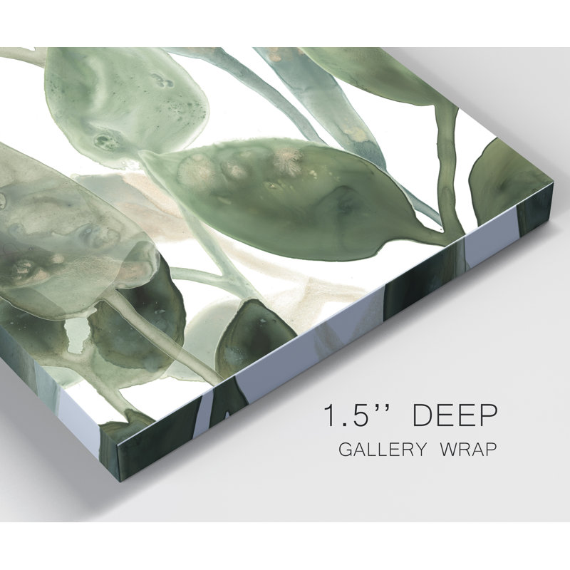 Reproduction d’art sur toile tendue « Water Leaves IV », H 36 po x l 24 po x P 1 po