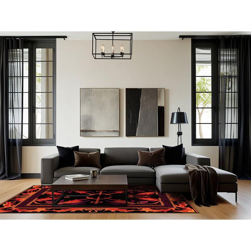 Tapis victorien Halo, Rectangulaire 2 pi x 3 pi