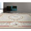 Tapis ivoire et rouge noué à la main de haute qualité-106953197
