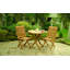 Braxton Folding Teak Outdoor Patio Dining Armchair