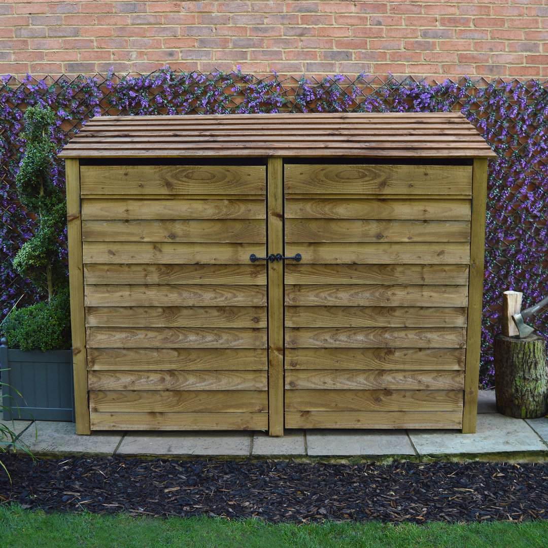 210Cm W x 80Cm D Wood Log Store