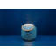 Lantern Porcelain Table Lamp- Dark Ceramic Light with Asian Inspired Cutouts-2125958743